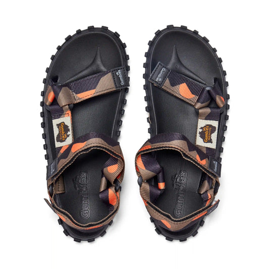 Scrambler Sandals - Women's - Khaki & Orange